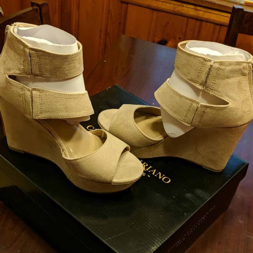 Nude Wedges